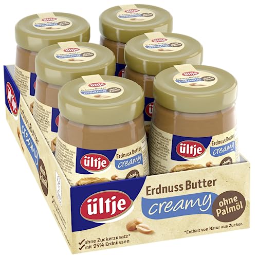 ültje Erdnuss Butter creamy, 6er Pack (6 x 340 g) von ültje