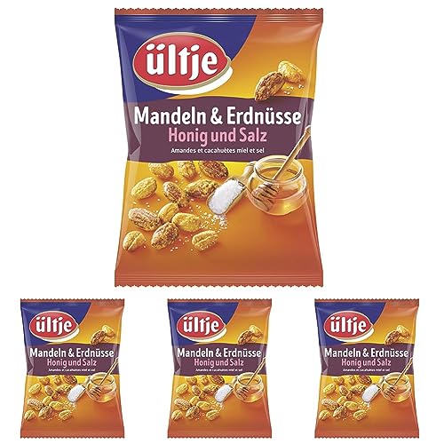 ültje Mandeln & Erdnüsse, Honig und Salz (1 x 200 g) (Packung mit 4) von ültje