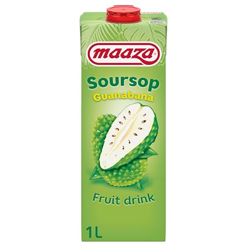 Maaza Soursop Guanabana Fruit Drink, Fruchtsaft zum Genießen, 12x1l Maaza Soursop Guanabana Fruit Drink, Fruchtsaft zum Genießen, 12x1l von Maaza