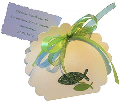 Gastgeschenke Hochzeit Mandeln Taufe Kommunion Konfirmation GG0041 grün von Unser schönster Tag
