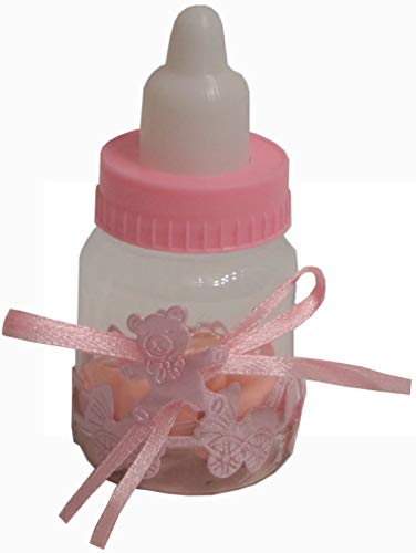 Gastgeschenke Mandeln Babyfläschchen Taufe Fläschchen GG0094 rosa von Unser schönster Tag