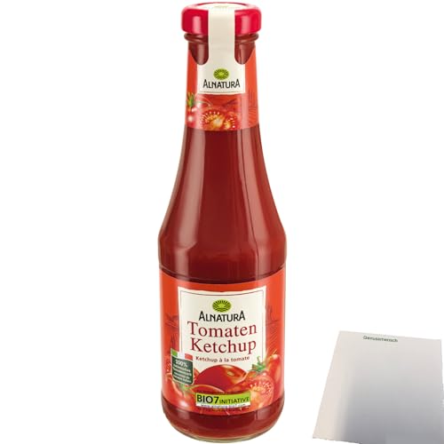 Alnatura Bio Tomaten Ketchup fruchtig-aromatisch vegan (500ml Flasche) + usy Block von usy