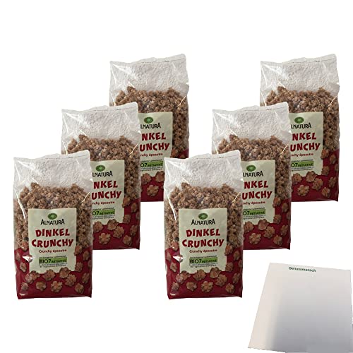 Alnatura Dinkel Crunchy (6x750g Packung) + usy Block von usy