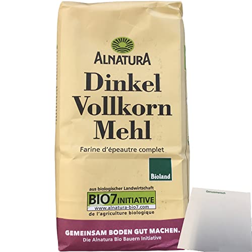 Alnatura Dinkel Volkorn Mehl (1kg Packung) + usy Block von usy