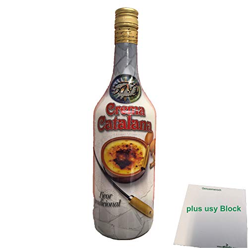 Antonio Nadal Licor de Crema Catalana 16% (1l Flasche) + usy Block von usy