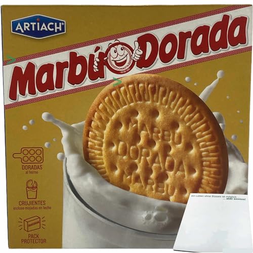 Artiach Marbu Dorada Galletas Spanische Kekse (600g Packung) + usy Block von usy