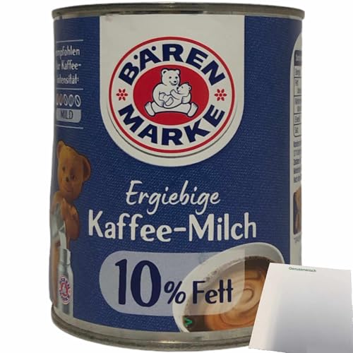 Bärenmarke Die Ergiebige 10% Fett Ergibige Kaffee-Milch Kondensmilch (340g Dose) + usy Block von usy