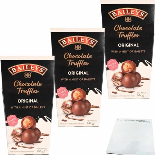 Baileys Chocolate Truffles mit Baileys original Iris Cream 3er Pack (3x150g Packung) + usy Block von usy