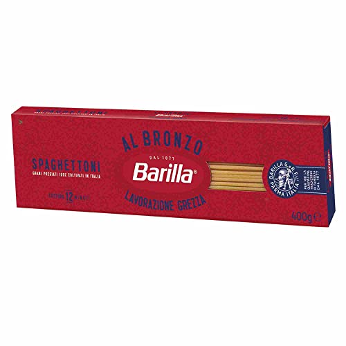 Barilla Al Bronzo Spaghettoni 3er Pack (3x400g Packung) + usy Block von usy