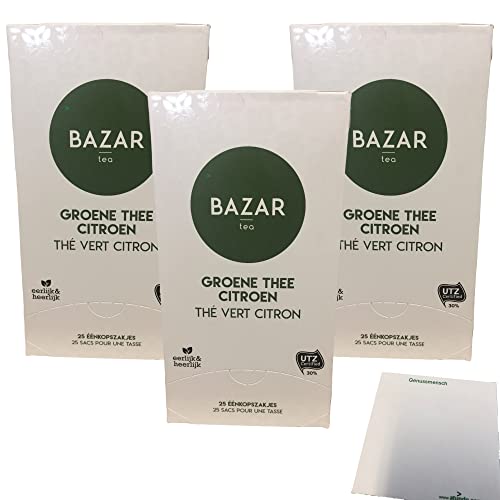 Bazar Grüner Zitronentee (37,5g Packung) + usy Block von usy