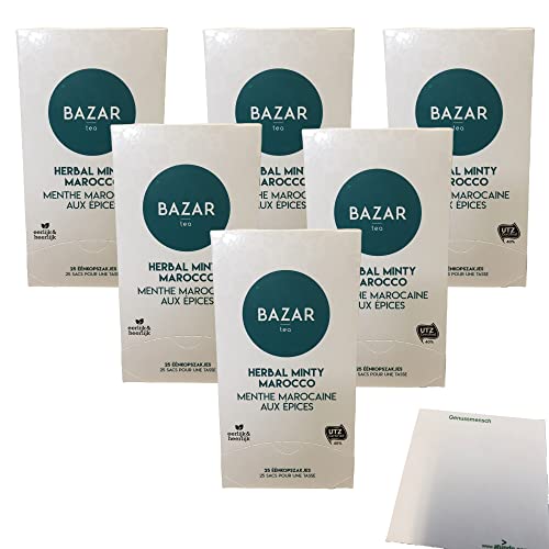 Bazar Kräuterminze Marocco 6er Pack (6x50g Packung) + usy Block von usy