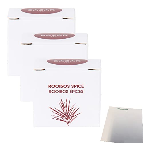 Bazar Tee Rooibos Gewürz 3er Pack (3x67,5g Schachtel) + usy Block von usy
