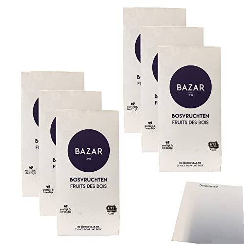 Bazar Tee aus Waldfrüchten 6er Pack (6x37,5g Schachtel) + usy Block von usy