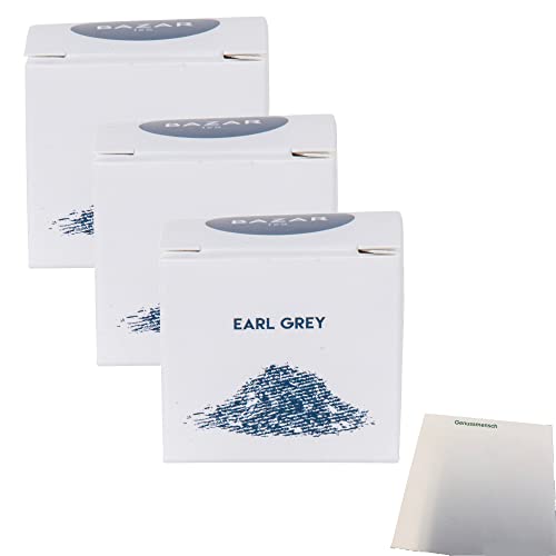 Bazar Tee schwarzer Tee mit Berggamotte 6er Pack (6x54g Schachtel) + usy Block von usy