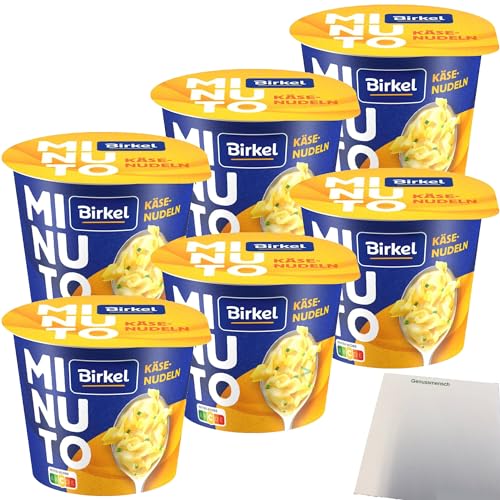 Birkel Minuto Käse-Nudeltopf 6er Pack (6x70g Packung) + usy Block von usy
