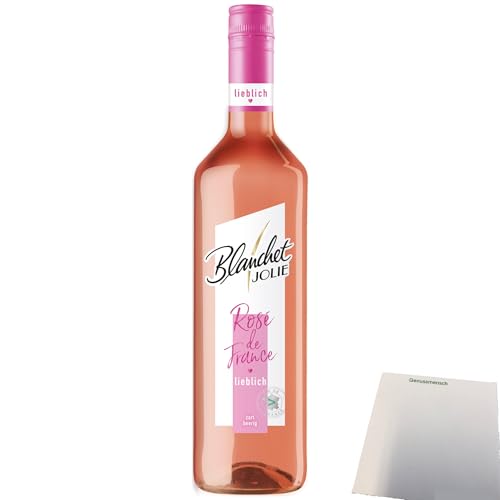 Blanchet JOLIE Rosé de France lieblich mit feiner Süße 11% vol. (0,75L Flasche) + usy Block von usy