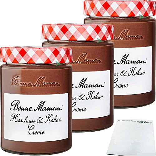 Bonne Maman Haselnuss & Kakao Creme 3er Pack (3x360g Glas) von usy
