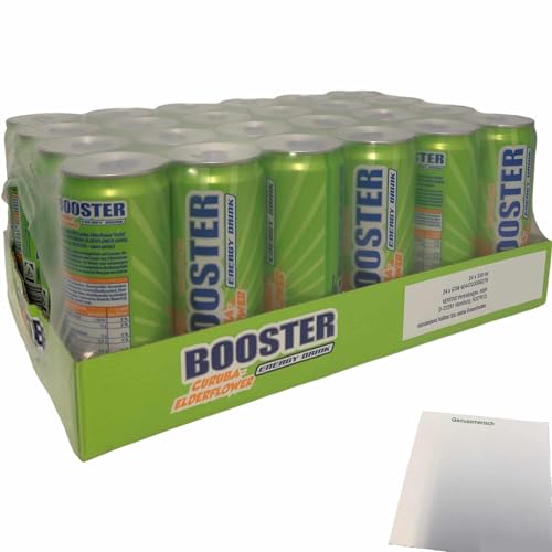 Booster Energy Drink Curuba-Holunderblüte DPG (24x330ml Dose) + usy Block von usy