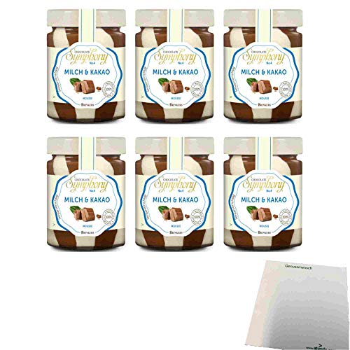 Brinkers Chocolate Symphony No 4 Mousse Milch & Schokolade 6er Pack (6x210g Glas) + usy Block von usy