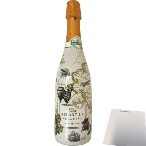 Bubbles Alma Atlantica Schaumwein Albarino weiss 7% Vol. (0,75L Flasche) + usy Block von usy