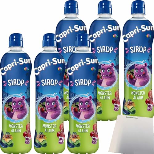 Capri Sun Sirup Monsteralarm 6er Pack (6x600ml Flasche) + usy Block von usy