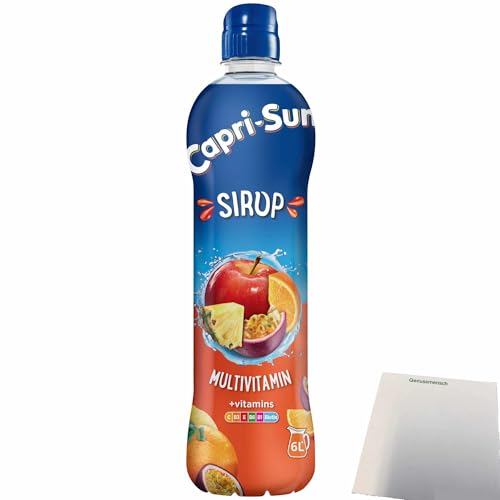 Capri Sun Sirup Multivitamin + vitamins (600ml Flasche) + usy Block von usy