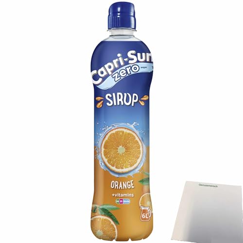 Capri Sun Sirup Orange + vitamins ZERO (600ml Flasche) + usy Block von usy