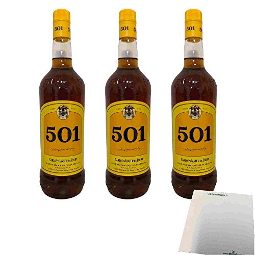 Carlos y Javier de Terry 501 30% 3er Pack (3x1l Flasche Brandy aus Spanien) + usy Block von usy