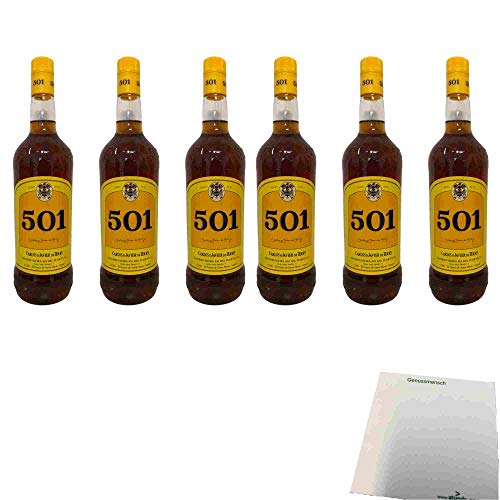 Carlos y Javier de Terry 501 30% 6er Pack (6x1l Flasche Brandy aus Spanien) + usy Block von usy