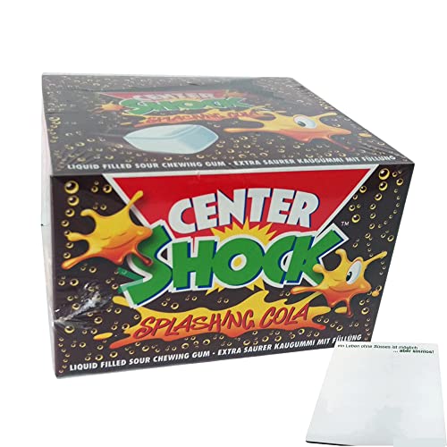 Center Shock Kaugummis Cola extra sauer 100 Stück (1x400g Packung) + usy Block von usy
