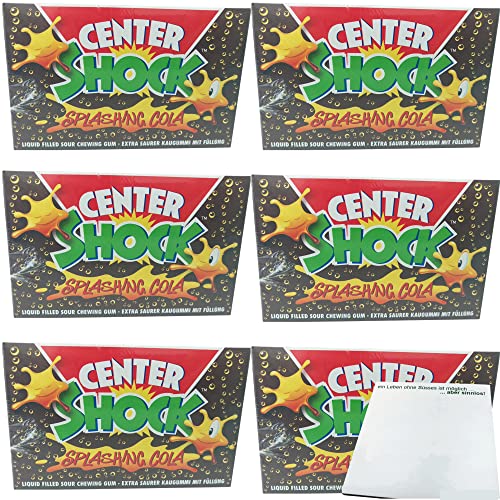 Center Shock Kaugummis Cola extra sauer 600 Stück (6x400g Packung) + usy Block von usy