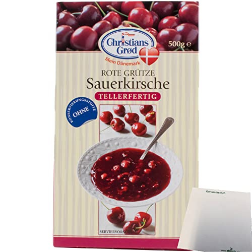 Chr.Grod Grütze Sauerkirsche Tellerfertig (500g Packung) + usy Block von usy