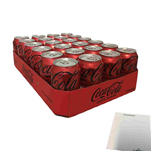 Coca Cola Zero Sugar No Calories Coke Zero (24x0,33l Dosen) + usy Block von usy