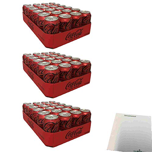 Coca Cola Zero Sugar No Calories Coke Zero 3er Pack (72x0,33l Dosen) + usy Block von usy