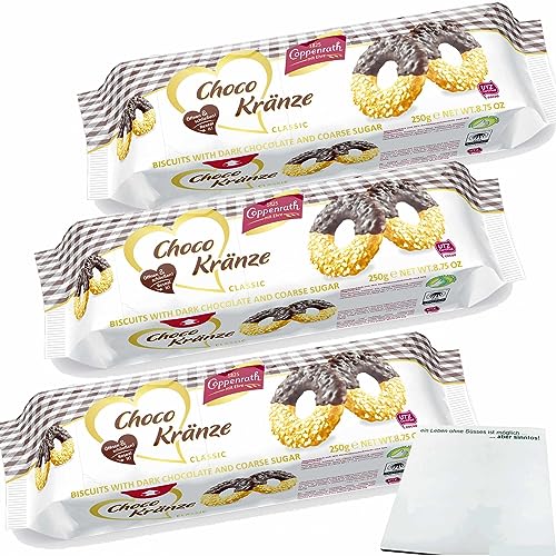 Coppenrath Choco Kränze Kaffeegebäck 3er Pack (3x250g Packung) + usy Block von usy