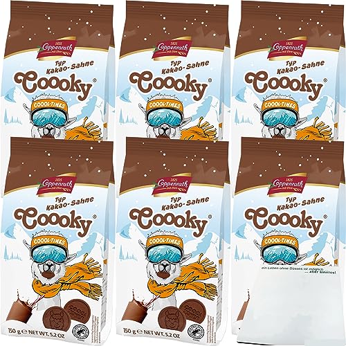 Coppenrath Coool Times Cooky Kakao-Sahne 6er Pack (6x150g Packung) + usy Block von usy