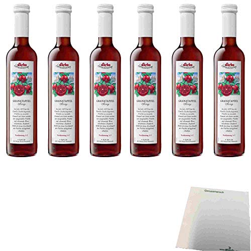 usy Bundle für Darbo Fruchtsirup Granatapfel 6er Pack (6x0,5l Flasche) + usy Block von usy