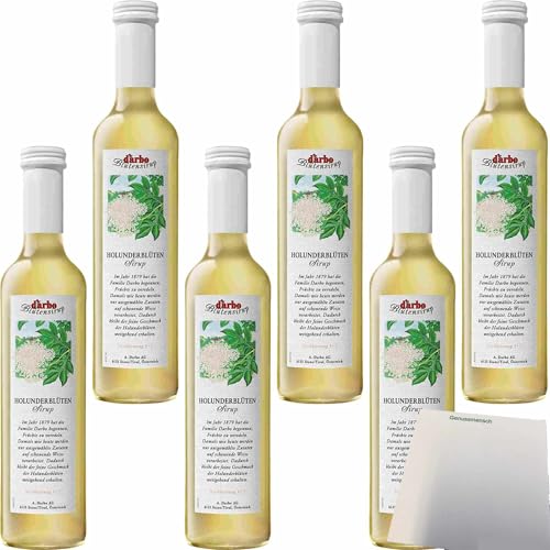 Darbo Fruchtsirup Holunderblüten 6er Pack (6x0,5l Flasche) + usy Block von usy