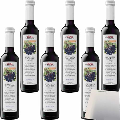 usy Bundle für Darbo Fruchtsirup Schwarzer Holunder 6er Pack (6x0,5l Flasche) + usy Block von usy