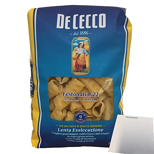 De Cecco Nudeln "Festonati" n.22, (500g Packung) + usy Block von usy
