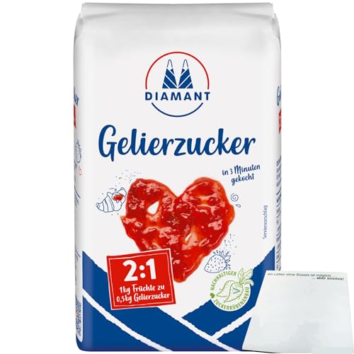 Diamant Gelierzucker 2:1 (500g Packung) + usy Block von usy