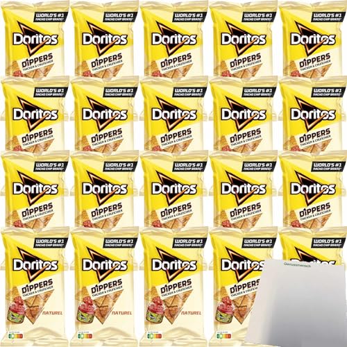 Doritos Dippas Chips Naturel Nacho-Chips (20x185g Packung) + usy Block von usy