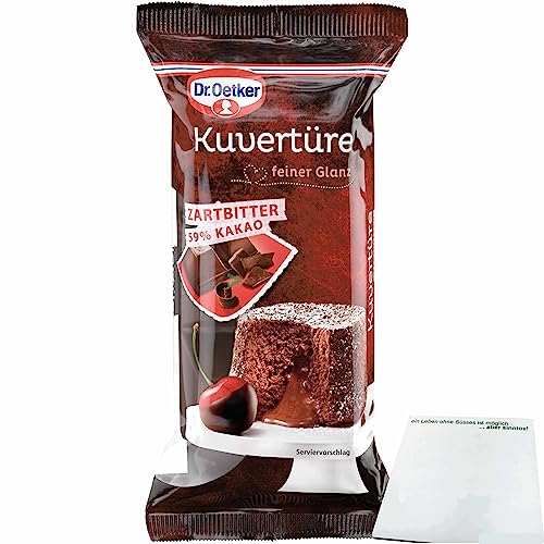 Dr. Oetker Kuvertüre Zartbitter 59 % Kakao (150g Packung) + usy Block von usy