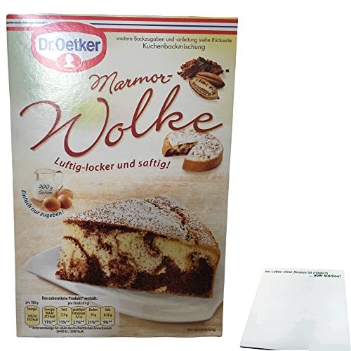 Dr. Oetker Marmor-Wolke Backmischung (455g Packung) + usy Block von usy