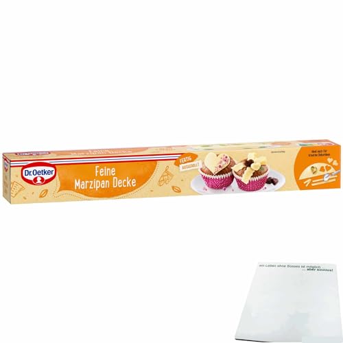 Dr. Oetker Marzipan Decke ausgerollt einfach zu verarbeiten (300g Packung) + usy Block von usy