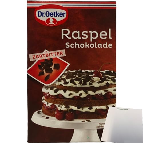Dr. Oetker Raspelschokolade Zartbitter (100g Packung) + usy Block von usy
