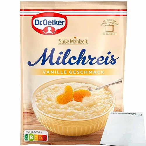 Dr. Oetker Süße Mahlzeit Milchreis Vanille (1x125g Packung) + usy Block von usy