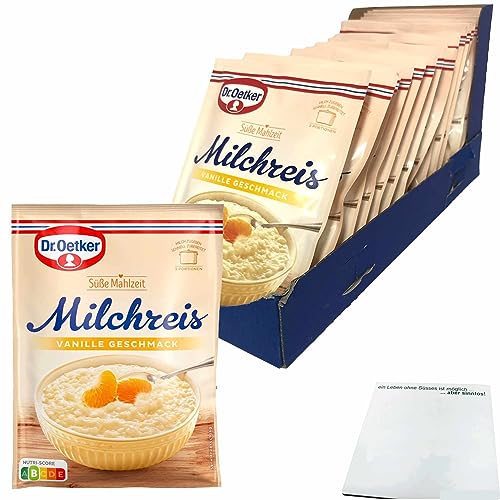 Dr. Oetker Süße Mahlzeit Milchreis Vanille VPE (16x125g Packung) + usy Block von usy