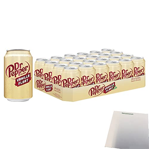 Dr. Pepper Vanilla Float 24er Pack (24x330ml Dose) + usy Block von usy