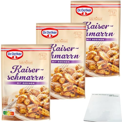 Dr.Oetker Kaiserschmarrn süße Mahlzeit mit Rosinen 3er Pack (3x165g Packung) + usy Block von usy